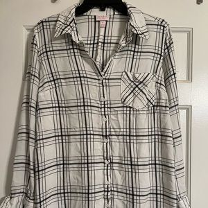 Plaid Maternity Shirt